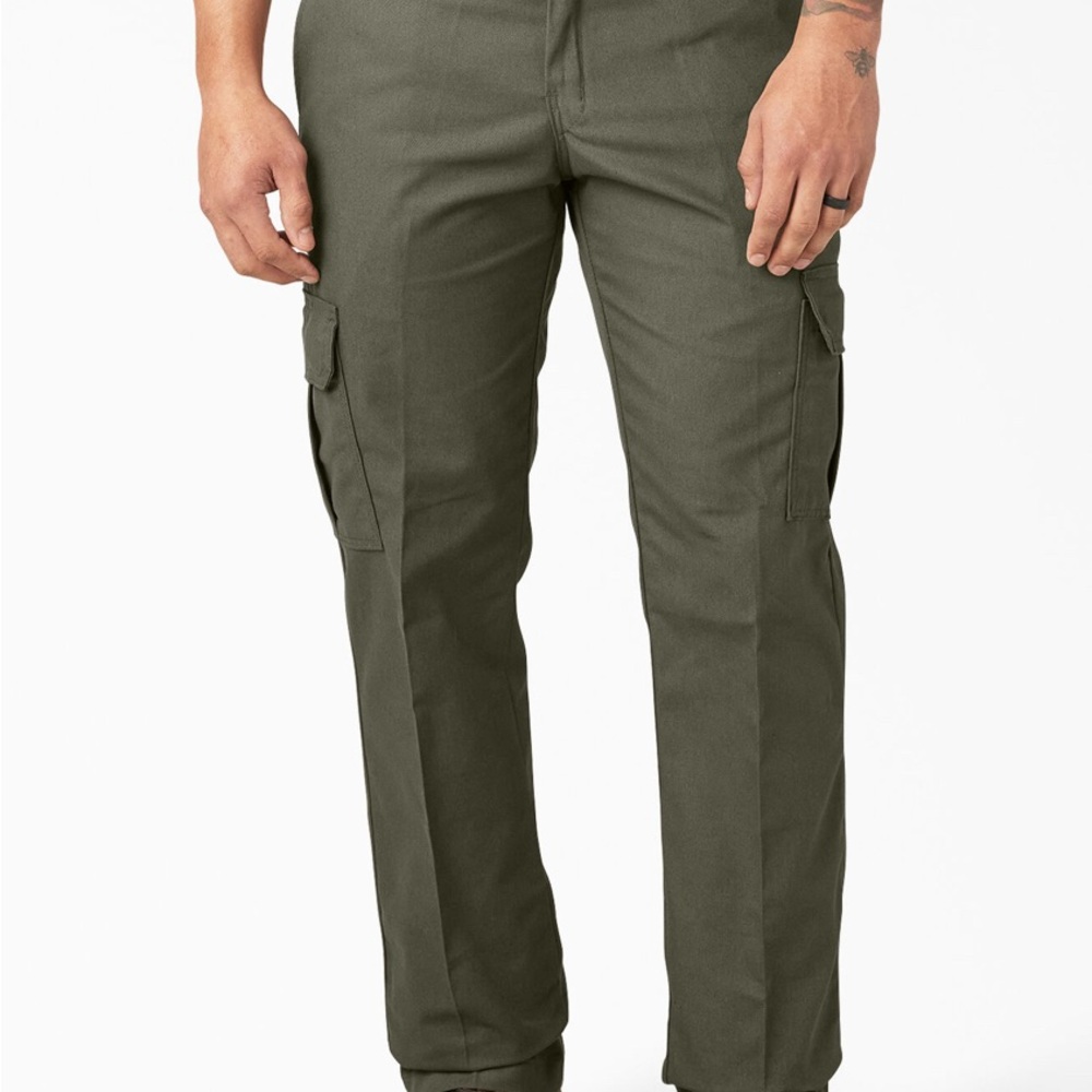 Dickies Green Flex Cargo Pants Sturdy Cotton Blend